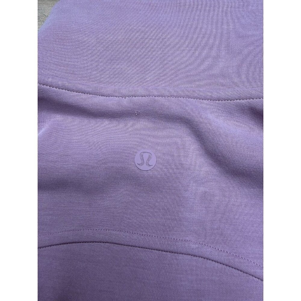 Lululemon Brushed Softstreme Half Zip Rose Blush Purple Size 4 - Picture 5 of 6